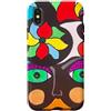 Philippe Seigle Custodia per iPhone X/XS Philippe Seigle Potente Donna grassetta Colorato Arte Floreale Pop
