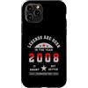Geboren 2008 Legendär Geburtstagsgeschen Custodia per iPhone 11 Pro Vintage 2008 Leggenda Compleanno Vintage Retro Regalo