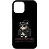 Coven Couture Witchy Halloween Fashion G Custodia per iPhone 12 mini Cappello da strega gatto con occhiali da sole e piume, scialle elegante