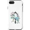 Estetica Moda Floreale Custodia per iPhone SE (2020) / 7/8 Magnolia Ortensia Specchio a Mano Botanica