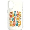 Groovy Kindie School Graduation Ts Custodia per iPhone 17 Classe del 2039 Retro Daisy Flower Sun Groovy Anno di Laurea