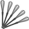 Healeved Frusta Miscelatore per Tinta Chioma Mini 5 Pezzi in Plastica Nera