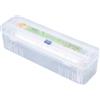 Nhemeylp Dispenser e taglierina per pellicola trasparente, ricaricabile, con ventosa, compatibile con rotoli da 15 cm, 20 cm, 25 cm, 30 cm