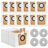 SIUHEN 12 Sacchetti Compatibile con Xiaomi X20+ / X10+, Dreame L10s Ultra / L20 Ultra / L10 Ultra Aspirapolvere Ricambi Accessori Vacuum Bag Robot Ricambio Sacco Polvere 2,5 Litri Kit + 4 Panni per Mocio
