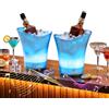 Kensbro 2PCS Secchiello per Ghiaccio LED da 5 L, Secchiello per Champagne con Cambio Automatico di Colore RGB, Portaghiaccio per Il Ghiaccio Impermeabile per Champagne Beverage Beer Freezer Bar Club Bar