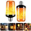Connextion Confezione da 2 lampadine E27 con effetto luce tremolante, 3 W, 4 modalità di illuminazione, effetto fiamma, luce tremolante per Halloween, Natale, casa, bar, feste, matrimoni