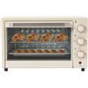 Xingfx Mini forno elettrico da 22 litri con bistecchiera e griglia regolabile, timer da 60 minuti, mini forno per pizza, pane, biscotti, barbecue, famiglia