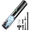 SEALIGHT Aspirabriciole Senza Fili, 35000Pa 9-in-1 Aspirapolvere Auto Cordless con 2 Batterie Ricaricabili, Motore Brushless, Mini Aspirapolvere per Casa, Ufficio, Auto, Capelli, Argento