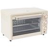 SHZICMY Mini forno | 1000 Watt | 22 litri | incl. teglia e griglia | forno per pizza | 120°-250°C | 60 minuti | mini-forno | forno | piccolo forno (bianco)