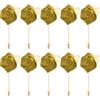 PATIKIL 10pz Bottoniere di Rose Bottoniere Sposo Matrimonio Tasca Fiore Oro | per Uomini Matrimonio Cerimonia Festa Ballo, Realizzato a Mano Spilla Revers