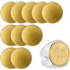 UAUARTICAL 10 monete vuote in ottone, 4 mm di spessore, bordo filettato da 40 mm, scatola di protezione in acrilico per incisione laser, regali fai da te, forniture da collezione