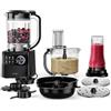 Klarstein Velaire Robot da Cucina con Frullatore - Robot da cucina multifunzione da 1200 W, ciotola da 2 L, frullatore da 1,75 L, 6 programmi & velocità, attacco spremiagrumi e tritacarne