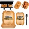 Ekvlusen Carta Forno di Friggitrice ad Aria per Philips 3000 Series 6L/3L, 200 Pezzi Contenitori per Friggitrice ad Aria Philips Airfryer Serie 3000, Accessori Friggitrice ad Aria Cecotec 5.5L/3.5L (Giallo)