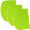 SURDOCA Tarocco Per Impasti Pasta Pizza - 3P 4.7x3.7 Anti Scivolo Spigolo Vivo & Angoli Flessibile in Plastica Tagliapasta, Raschietto Taglia Torte Pane Verdure - Set di Utensili per Modellare