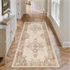 PureCozy Tappeto Corridoio 60x180cm Marrone Morbido | Antiscivolo, Lavabile, Vintage, Camera da Letto, Office, Lungo, Carpet, Passatoia, Corridoio, Cameretta, Pelo Corto