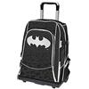GUT Batman Zaino Trolley 4 Ruote Nero Ragazzi Cartone Animato Supereroe Batman Valigia