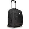 Invicta Trolley INVICTA - BUMP PLAIN Nero - 2 Scomparti + 2 Tasche Frontali + Tasca Porta Borraccia - Maxi Capienza 42 LT - Scuola Viaggio & Tempo Libero
