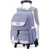 BOZONLI Zaini con Rotelle Staccabili Zaino con Ruote Trolley 32x18x48 Zaini Trolley Viaggio per Ragazzi Ragazze, Blu
