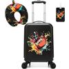 HTgroce Valigie per bambini, Trolley Bambino da Viaggio, Valigia Ragazzo Trolley Bagaglio a Mano Bagaglio per bambini