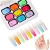 Generico Smalto per Unghie in Gel - 9 Colori No-Wipe Polimerizzazione UV/LED Lunga Durata Fai Da Te - Smalto Gel Sfumato,per Unghie Estetica Beauty Casa Personale Salone Carnevale Matrimonio Quotidiano