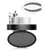GL-Turelifes Sopracciglia timbro polvere Kit Perfette sopracciglia Power Seal natura timbro trucco strumento delicate brow forma per professionisti e principianti (#7 Grigio Nero)