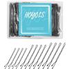 HOYOLS Forcine nere per capelli da donna, 150 pezzi in 3 misure (4,8 cm, 6,1 cm, 6,9 cm), per donne e ragazze, forcine per capelli per Updo, chignon, accessori per lo styling