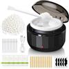 Tomedeks 1 set Ceretta per Naso e Orecchie per Uomini e Donne, Ceretta per Sopracciglia - Epilatore Viso con mini Scaldacera, Kit di cera per naso uomini e donne
