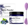exatta 100g Blue Nila Polvere Marocchina,pennello maschera viso,Polvere di Nila | Maschera Nila Blu,Ficocianina,α-Arbutina,Collagene Idrolizzato,Maschera Idratante Viso,Allevia la Pelle Secca,Idrata e Nutre
