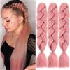 jooceebaby Rosa Scuro Extension Per Treccine Africane 24 Kanekalon Treccia Capelli Ombre Jumbo Extension Capelli Fibra Sintetica Treccia Di Scatola Crochet Twist Intrecciare