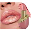 LYSdefeu Rossetto glitterato metallizzato, nude rose, lucidalabbra Shimmer per donne | Rossetto impermeabile a lunga durata, satinato, lucido, non appiccicoso, vellutato, regalo per donne e ragazze