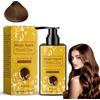 SHEHABOR Single Agent Floral Hair Dye Set nutriente crema colorante a base vegetale per donne e uomini, tinture naturali di lunga durata per la copertura del grigio, semi-permanente (marrone scuro)