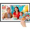 dxmart Frameo - Cornice per foto digitale da 15,6 pollici, extra large, WiFi, con 32 GB, 1920 x 1080 IPS HD, touch screen IPS e montaggio a parete, condivisione di foto e video tramite l'app Frameo con