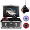 BJdfgE Telecamera subacquea for la pesca Kit video 1000TVL Fish Finder 15M 30M da 7 pollici for in barca sul lago ghiaccio(Black)