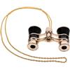 CORHAD Mini Binocolo da Viaggio con Catena, Ferro, Nero, Compatto