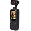 Erchineko Fotocamera Portatile per Vlogging 4K con Foto da 12 MP | Fotocamera Portatile Stabilizzata con Obiettivo Rotante a 270°, Batteria da 7 Ore, per Viaggi, Ciclismo e Sport