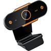 Didiseaon Webcam USB con Messa a Fuoco Automatica per Laptop Nero | Microfono Integrato con Riduzione Rumore, Base Regolabile in Plastica, per Eventi e Sale Conferenze