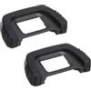 PATIKIL 2 Pezzi DK-21 Oculare Paraluce per Nikon Ostacolare Riflessi Nero