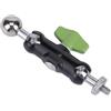 JSGHGDF Adattatore da testa a sfera da 17 mm a filettatura 1/4-20, colore verde | Connettore di montaggio in metallo per fotocamera Rig, treppiedi, supporti, uso quotidiano