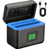 JSGHGDF Dock di ricarica rapida per batteria / / Air, On eX5 | Scatola di immagazzinaggio del bacino di ricarica rapida 2Slot con guscio rigido antigraffio per la batteria della macchina