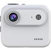 LICAEVEY Action Camera per Esterni Ad Alta Definizione con Schermo (WHITE) | Action Camera con Schermo Ribaltabile, Action Camera con Grandangolo da 143°, Stabilizzazione Dell'immagine, Schermo da 2