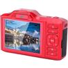 Plyisty Fotocamera da 64 MP, Fotocamera Digitale WiFi Video 4K con Zoom 18X Messa a Fuoco Automatica, Batteria da 1200 MAh, per Vlogging di Viaggi Fotografici (rosso)