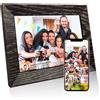 Tibuta Cornice digitale Wi-Fi da 7 pollici, 1024 x 600 IPS touch screen, cornice digitale, noce 16G, condividere foto o video tramite l'app Uhale