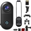 Jadfezy Mini fotocamera corpo 2.7K con WiFi Thumb Action Camera, montaggio | Con scheda di memoria e accessori, registrazione audio e video per sport, viaggi, vlog e attività all'aperto