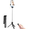Nuyhadds Selfie Stick Rotazione a 360°, Regolazione Telescopica, Supporto per