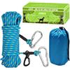 jenico NC - Cavo per cani da campeggio, 15,2 m, portatile, riflettente, per cani fino a 90,7 kg, per esterni, cortile, campeggio all'aperto