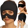 FLIRTARE Cuffia Anti-Emicrania, Refrigerante e Riscaldante, Cappello Fascia con Gel per Testa e Occhi - Terapia Caldo/Freddo per Sollievo da Mal di Testa, Sinusite Cronica e Cervicale Ghiaccio gel
