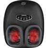Snailax Massaggiatore Shiatsu per piedi con calore | Compressione e vibrazione, timer da 15 minuti, custodia protettiva lavabile, per casa, ufficio e idea regalo