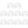 QUARKZMAN 10 Pz Copricapo Pedale Chitarra Tappi Pulsanti Pedale Trasparente | Copertura Superiore Plastica 3/8, per Pulsanti Pedali Effetti Chitarra