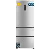 Cecotec Frigorifero Porta Francese Total No Frost Bolero CoolMarket FD 420 Inox E. Extra Capacità Max 420L, Altezza 186 cm e 70 cm Larghezza, Compressore Inverter, ATT Antibatterico