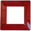 Vimar 14642.51 Plana placca 2 moduli, 8x8x0.9cm, Reflex rubino